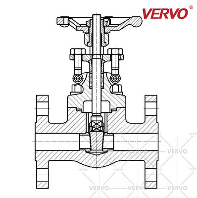 Gate Valve Forged Steel Stainless Steel F304 API602 3/4 Inch Dn20 Class 300 Flanged End Gate Valve Industrial BS5352